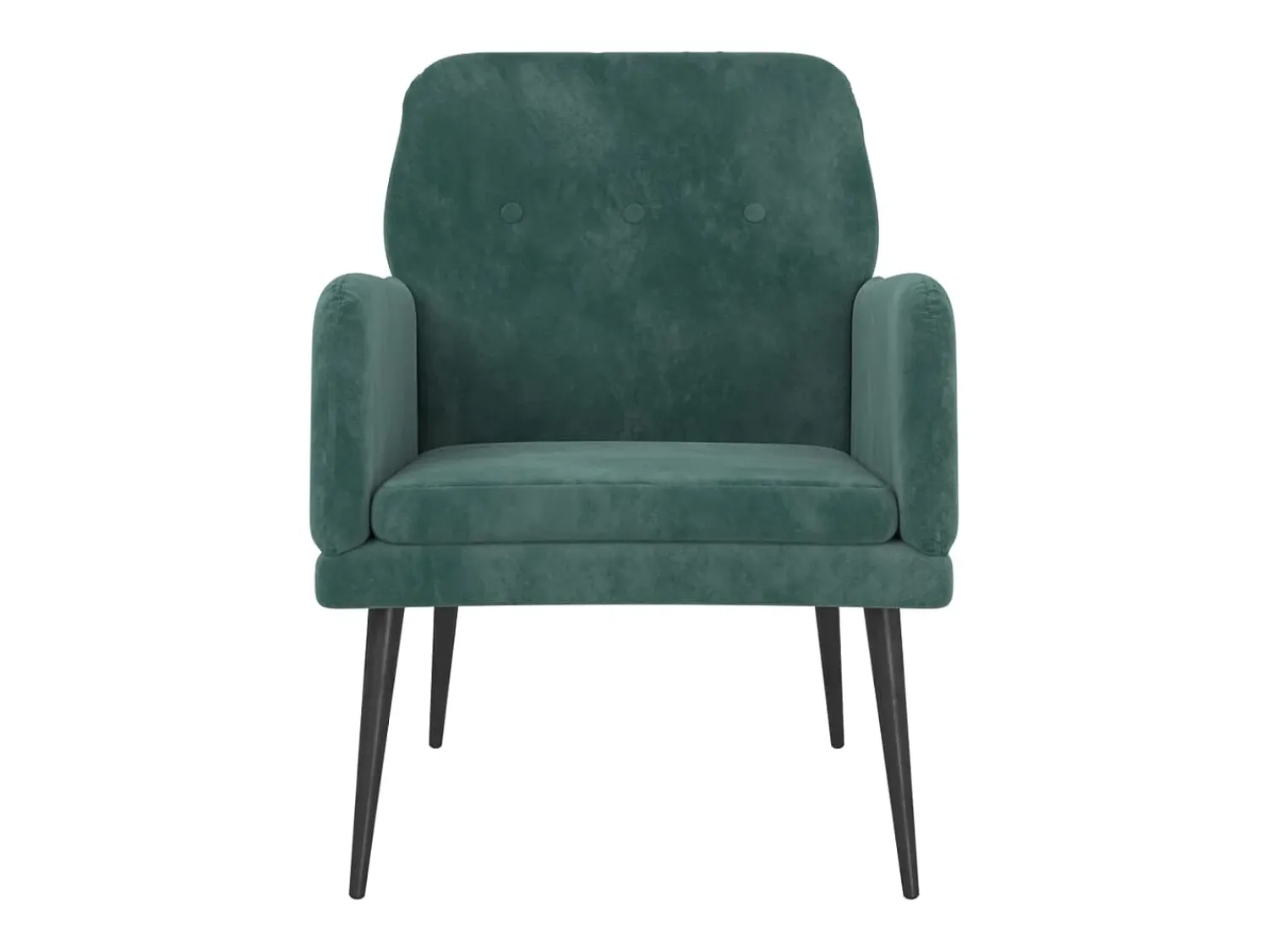 Poltrona| Poltrona | Cadeira Relax com apoio de braços 62x79x79 cm veludo verde-escuro SHL314074 Verde pinho