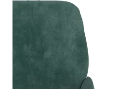 Poltrona| Poltrona | Cadeira Relax com apoio de braços 62x79x79 cm veludo verde-escuro SHL314074 Verde pinho