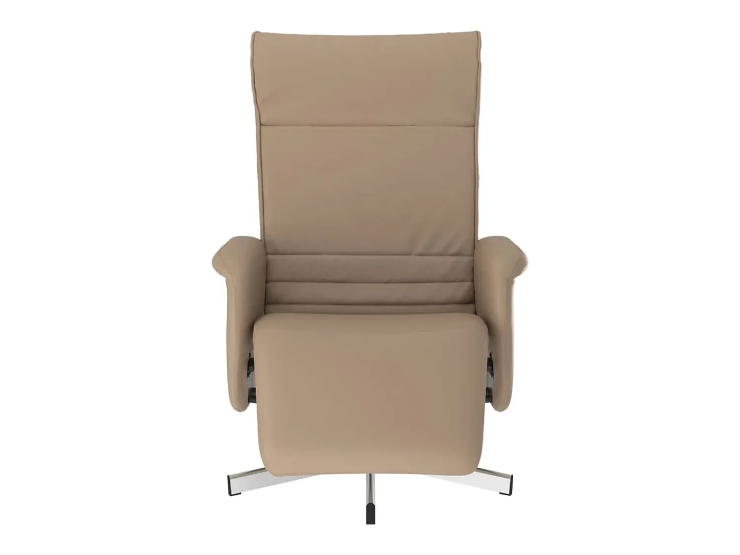Poltrona| Poltrona | Cadeira Relax | Cadeira reclinável com apoio de pés couro artificial cappuccino SHL142153 Castanho