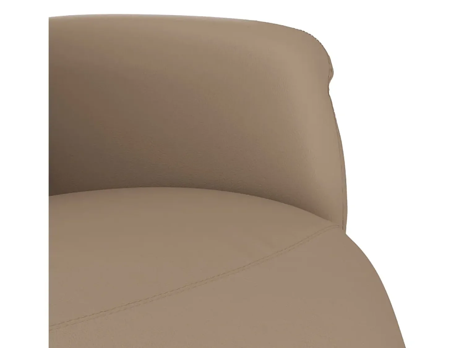 Poltrona| Poltrona | Cadeira Relax | Cadeira reclinável com apoio de pés couro artificial cappuccino SHL142153 Castanho