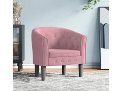 Online Poltrona | Cadeira Relax | Poltrona Confortável para Sala veludo SHL993222 Rosa