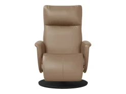 Poltrona | Cadeira Relax | Cadeira reclinável com apoio de pés couro artificial cappuccino SHL526446^ Poltrona