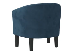 Outlet Poltrona | Cadeira Relax | Poltrona Confortável para Sala veludo azul-escuro SHL143094 Azul escuro