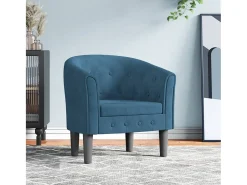 Outlet Poltrona | Cadeira Relax | Poltrona Confortável para Sala veludo azul-escuro SHL143094 Azul escuro