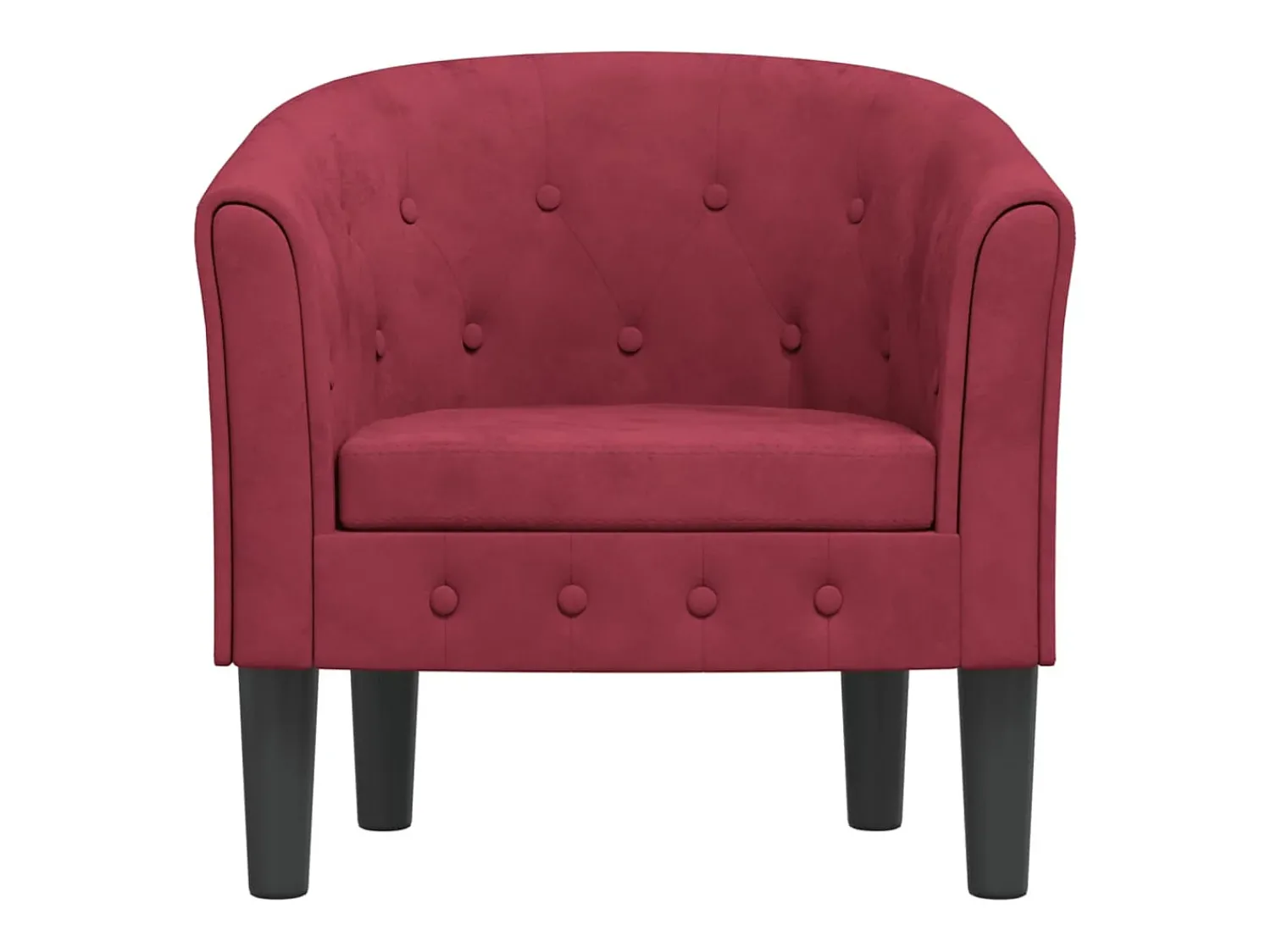 Poltrona| Poltrona | Cadeira Relax | Poltrona Confortável para Sala veludo tinto SHL554106 Vermelho