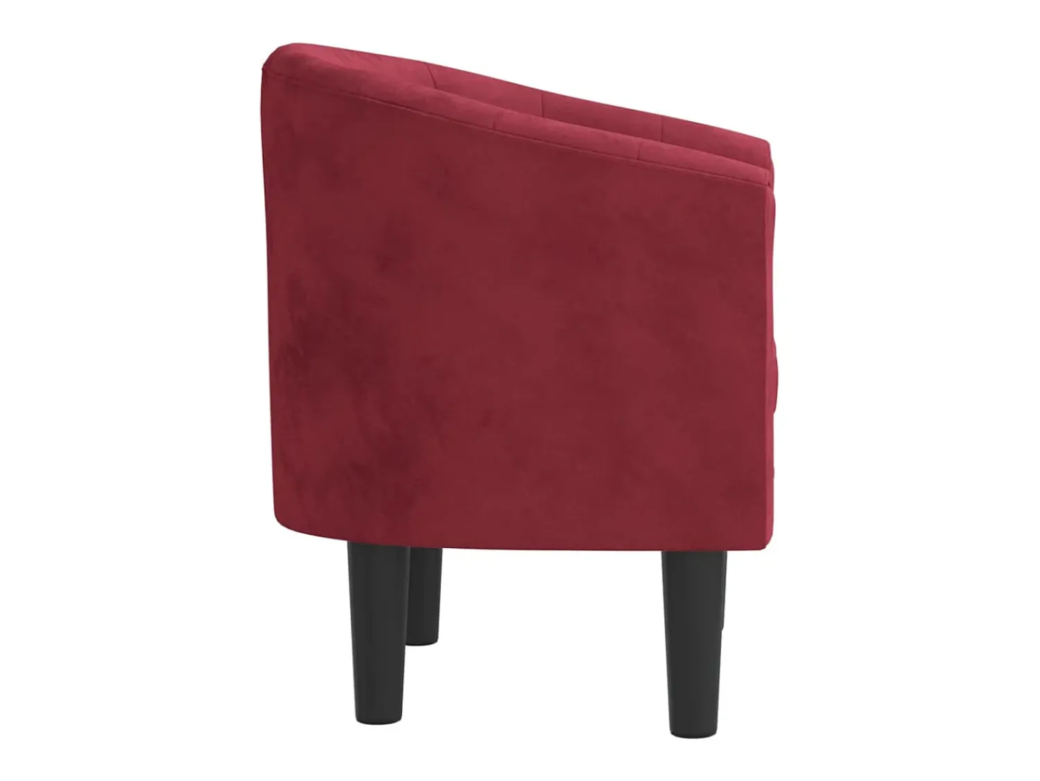 Poltrona| Poltrona | Cadeira Relax | Poltrona Confortável para Sala veludo tinto SHL554106 Vermelho