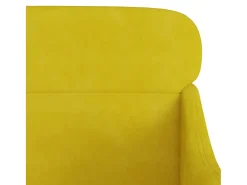 Discount Poltrona | Cadeira Relax com apoio de braços 63x76x80 cm veludo SHL795036 Amarelo