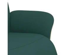 Poltrona| Poltrona | Cadeira Relax | Cadeira reclinável com apoio de pés tecido tecido verde-escuro SHL429851 Verde pinho