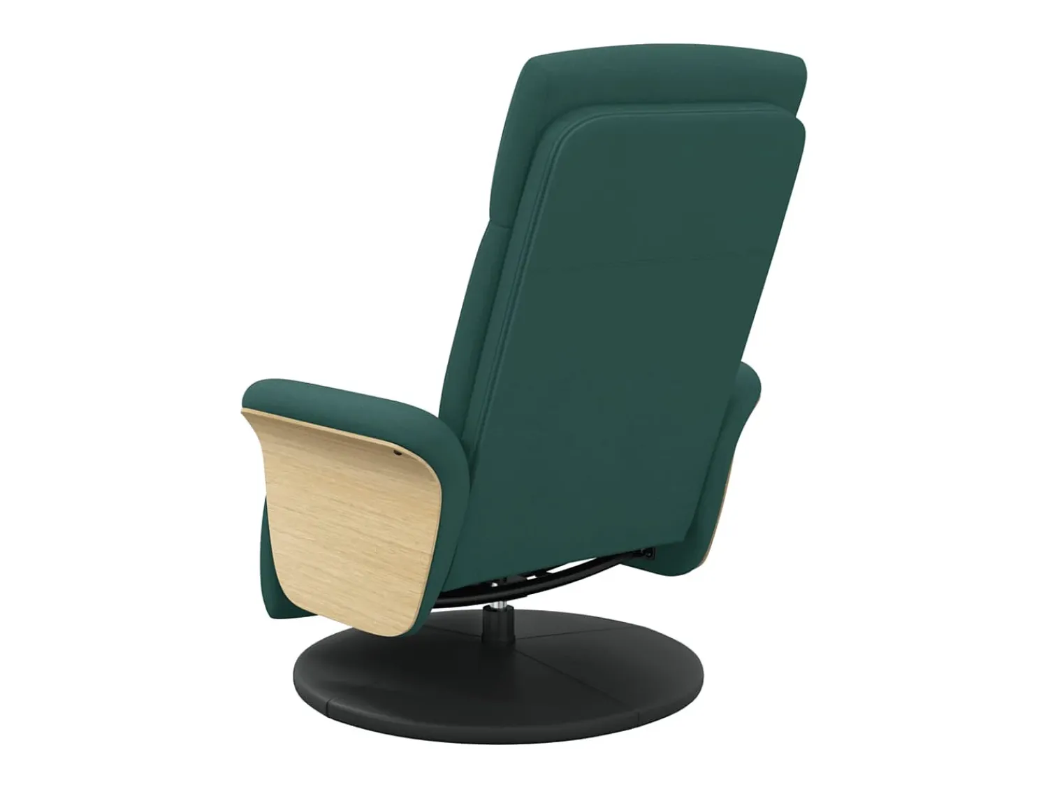 Poltrona| Poltrona | Cadeira Relax | Cadeira reclinável com apoio de pés tecido tecido verde-escuro SHL429851 Verde pinho