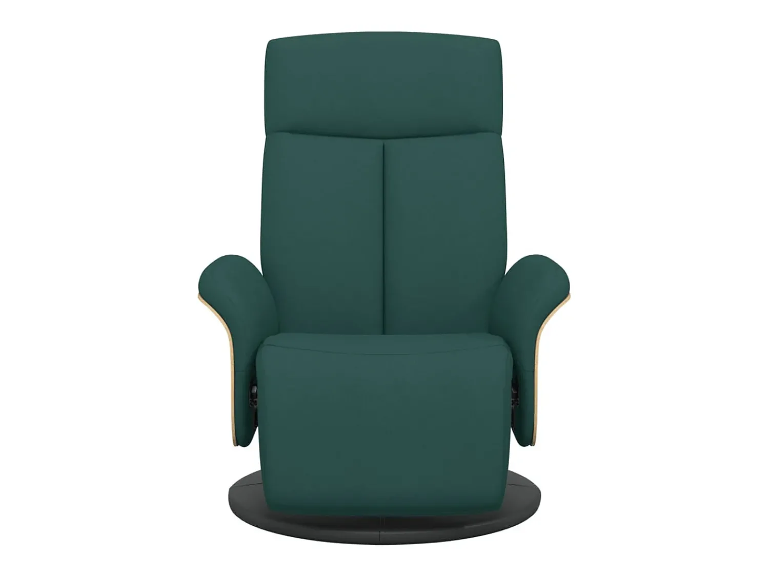 Poltrona| Poltrona | Cadeira Relax | Cadeira reclinável com apoio de pés tecido tecido verde-escuro SHL429851 Verde pinho