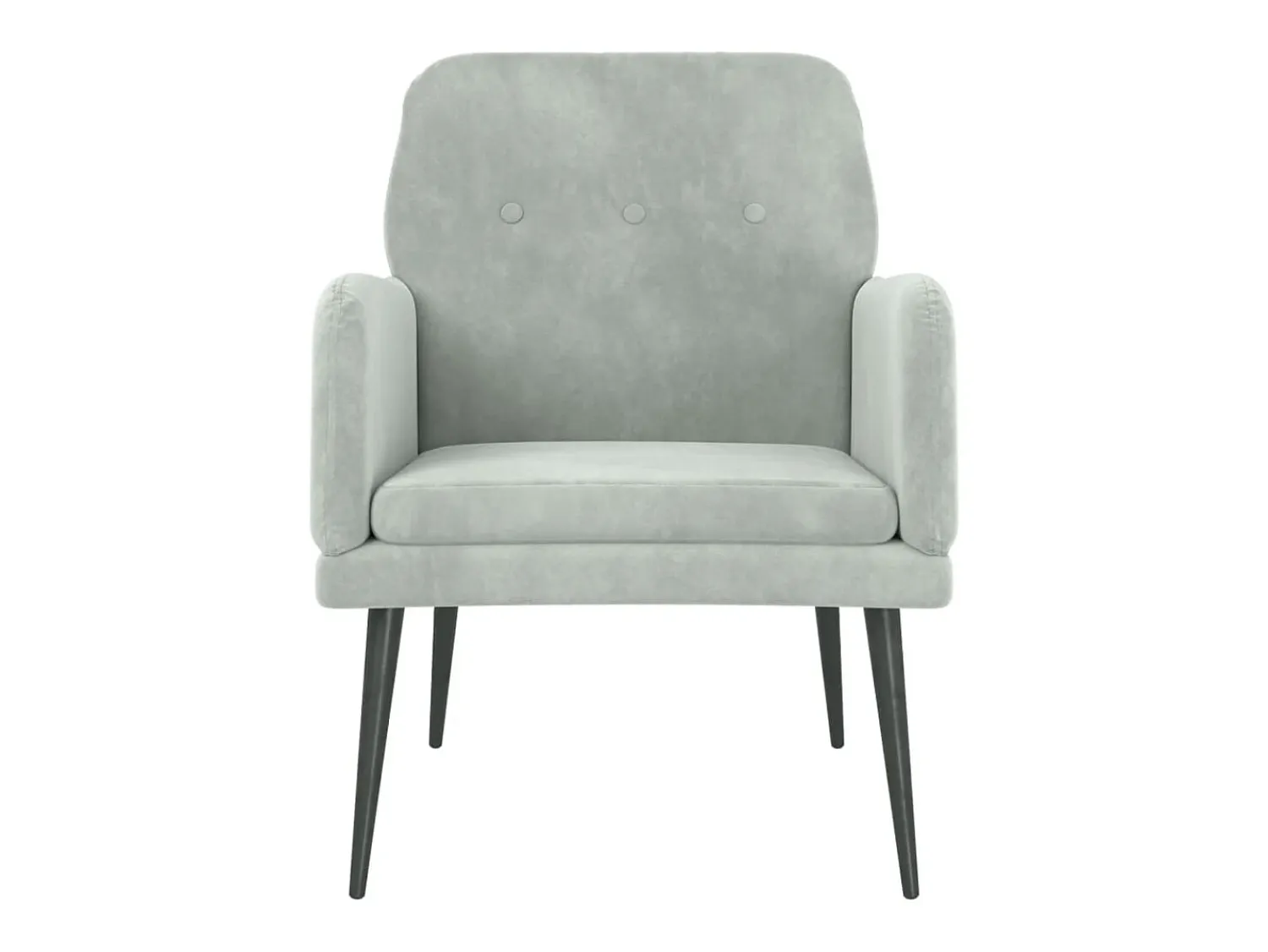 Poltrona | Cadeira Relax com apoio de braços 62x79x79 veludo -claro SHL813592^ Poltrona
