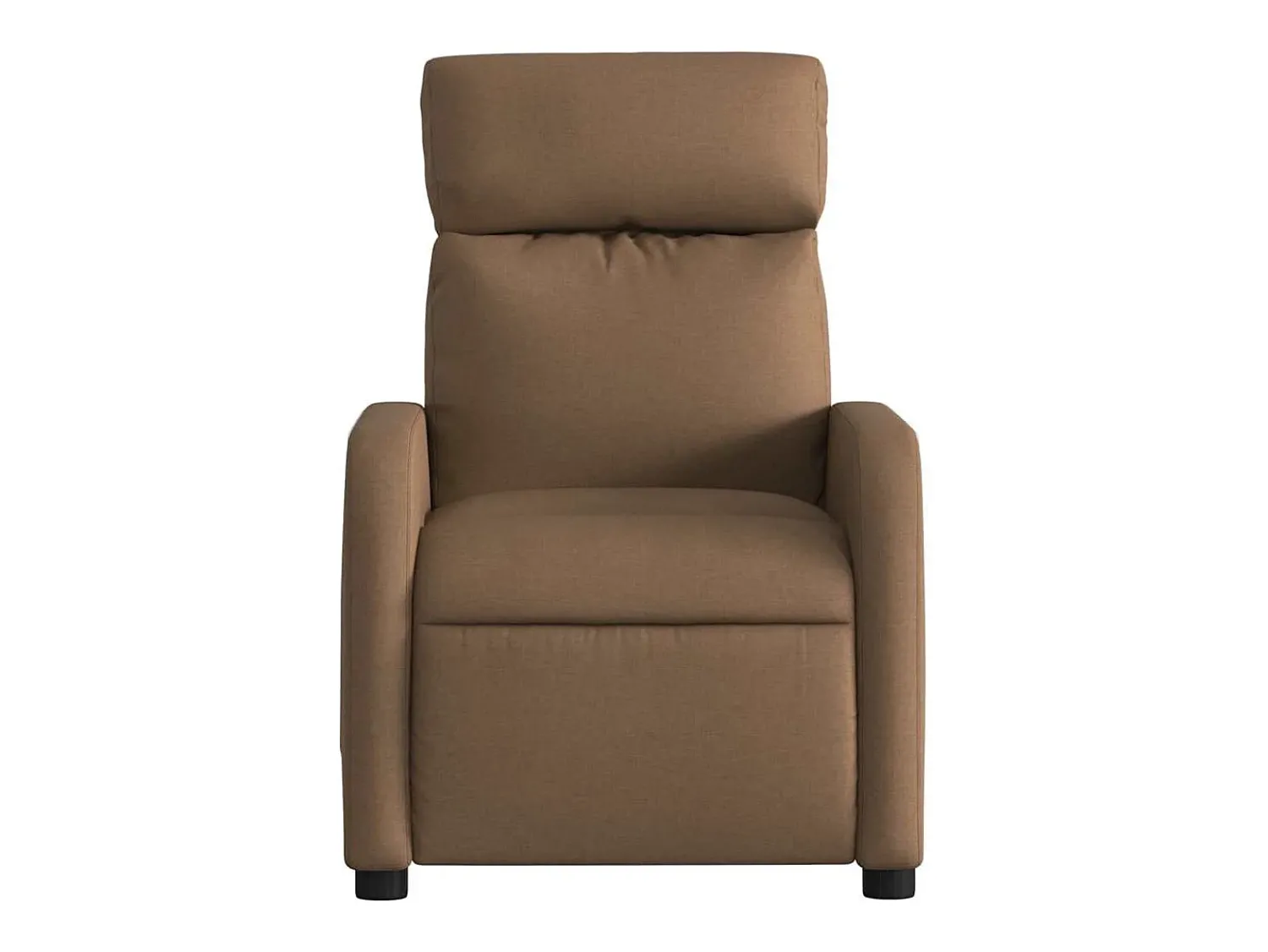 New Poltrona | Cadeira Relax | Cadeira reclinável tecido SHL403982 Castanho