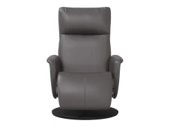 Clearance Poltrona | Cadeira Relax | Cadeira reclinável com apoio de pés couro artificial SHL352031 Cinzento