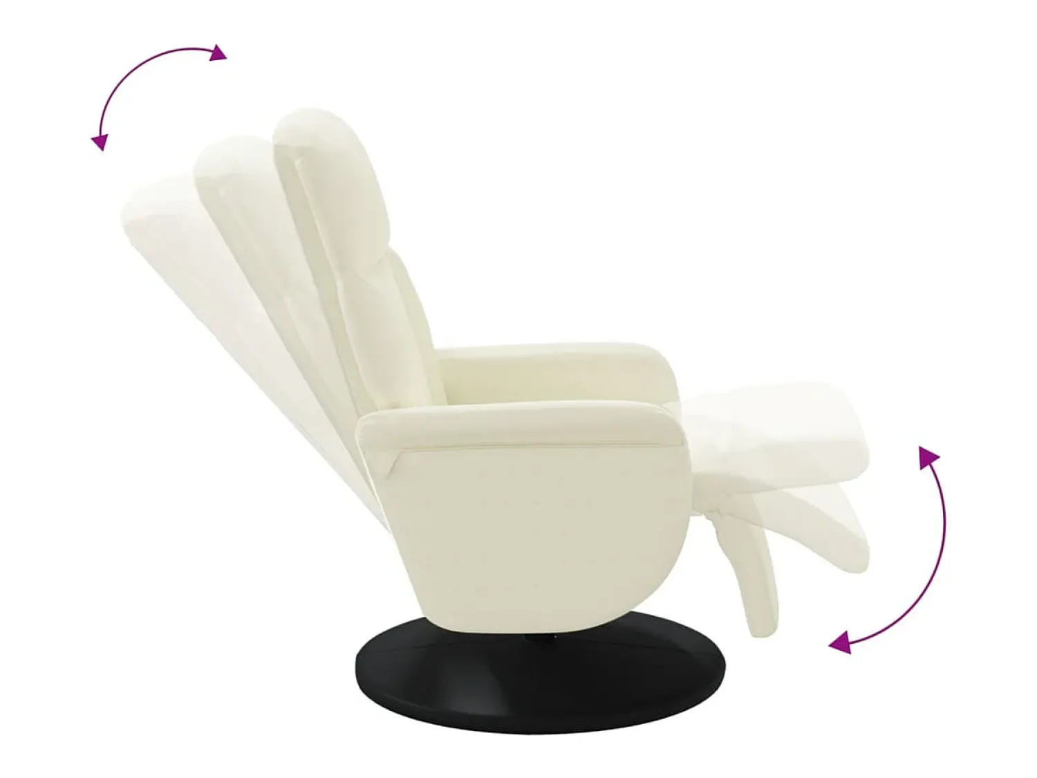 Poltrona | Cadeira Relax | Cadeirão reclinável com apoio de pés veludo cor SHL497308^ Poltrona