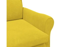 Poltrona| Poltrona | Cadeira Relax 76x94x102 cm Veludo SHL130717 Amarelo