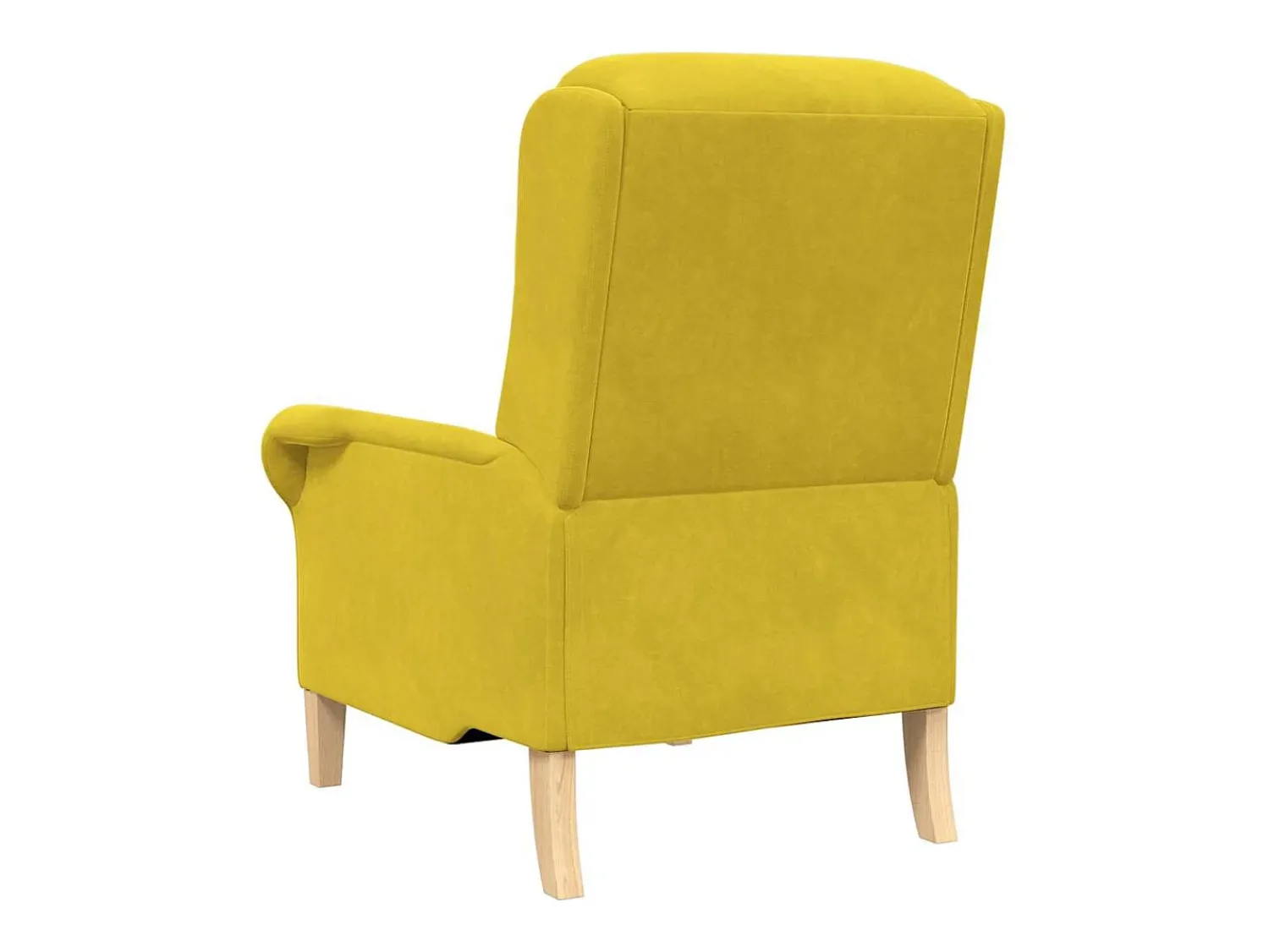 Poltrona| Poltrona | Cadeira Relax 76x94x102 cm Veludo SHL130717 Amarelo