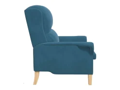 Poltrona| Poltrona | Cadeira Relax 76x94x102 cm Veludo SHL77734 Azul