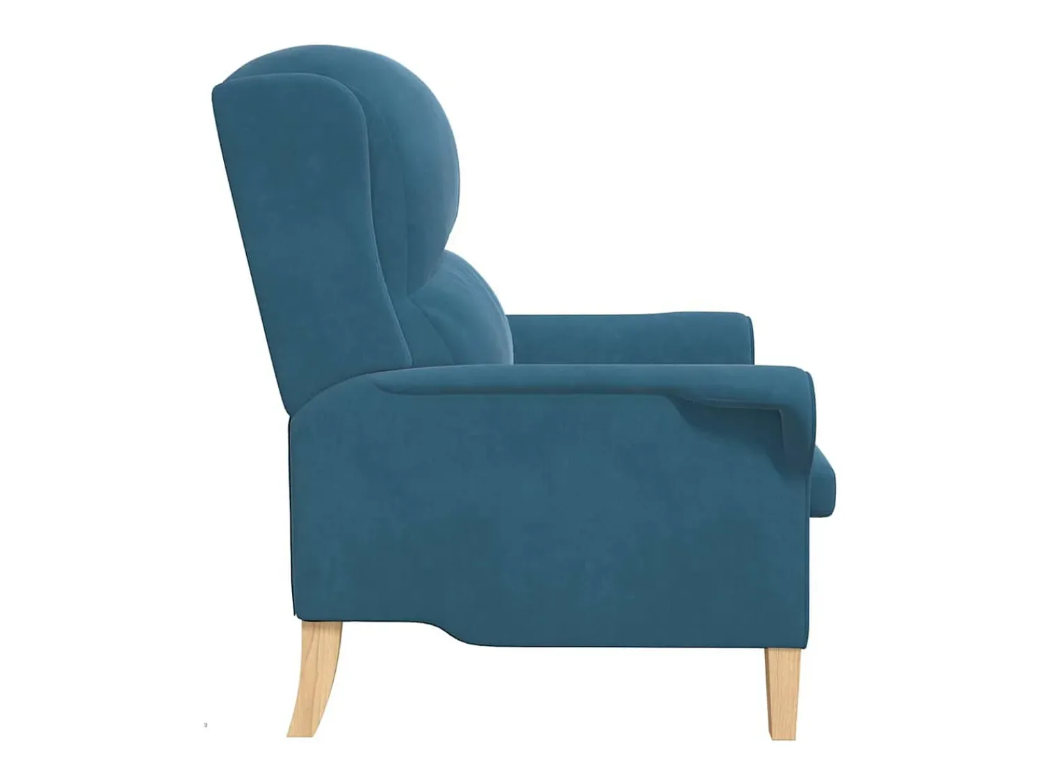 Poltrona| Poltrona | Cadeira Relax 76x94x102 cm Veludo SHL77734 Azul