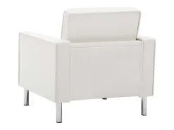 Poltrona | Cadeira Relax branca 75x70x75 cm couro sintético SHL350559^ Poltrona