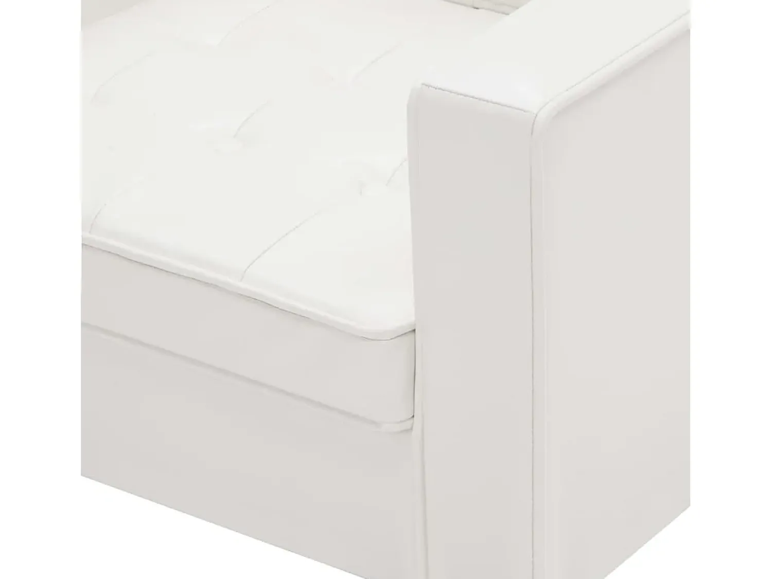 Poltrona | Cadeira Relax branca 75x70x75 cm couro sintético SHL350559^ Poltrona