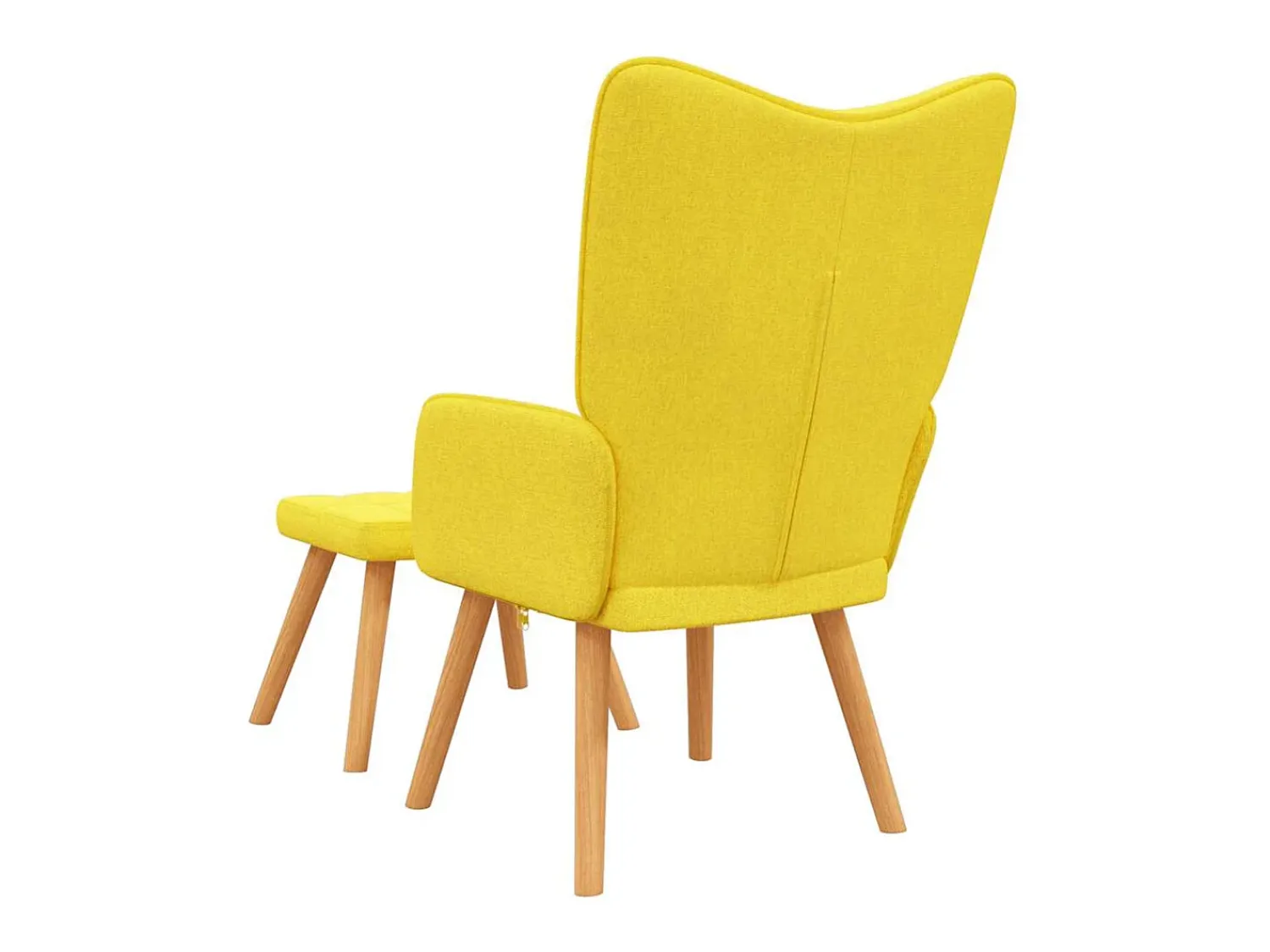 Poltrona* Poltrona | Cadeira Relax com banco tecido mostarda SHL440318 Amarelo