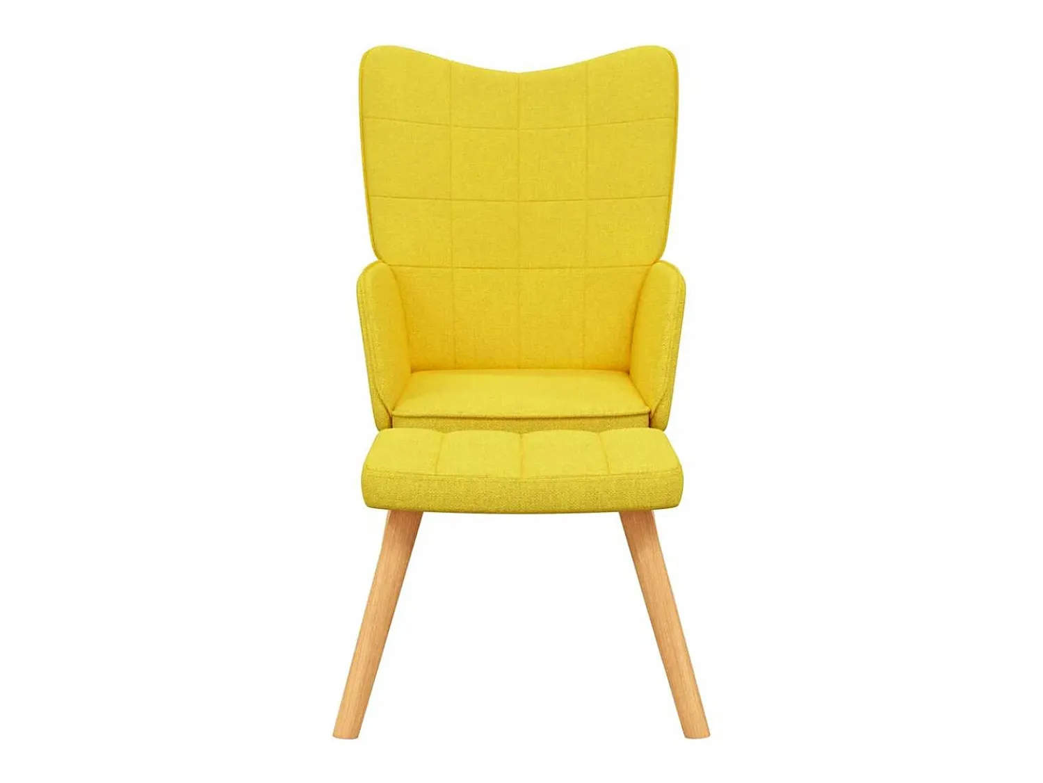 Poltrona* Poltrona | Cadeira Relax com banco tecido mostarda SHL440318 Amarelo