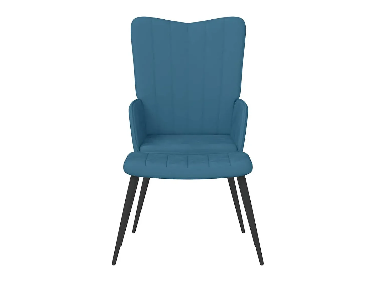 Online Poltrona | Cadeira Relax com banco veludo SHL753183 Azul