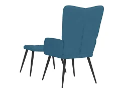 Online Poltrona | Cadeira Relax com banco veludo SHL753183 Azul