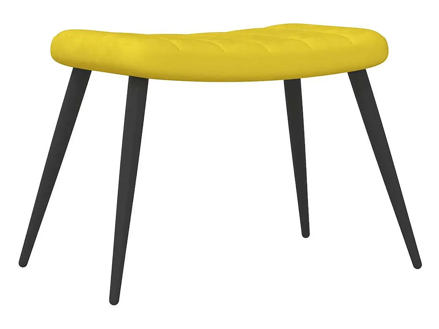 Poltrona* Poltrona | Cadeira Relax com banco veludo mostarda SHL904077 Amarelo