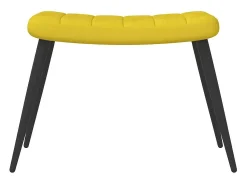 Poltrona* Poltrona | Cadeira Relax com banco veludo mostarda SHL904077 Amarelo