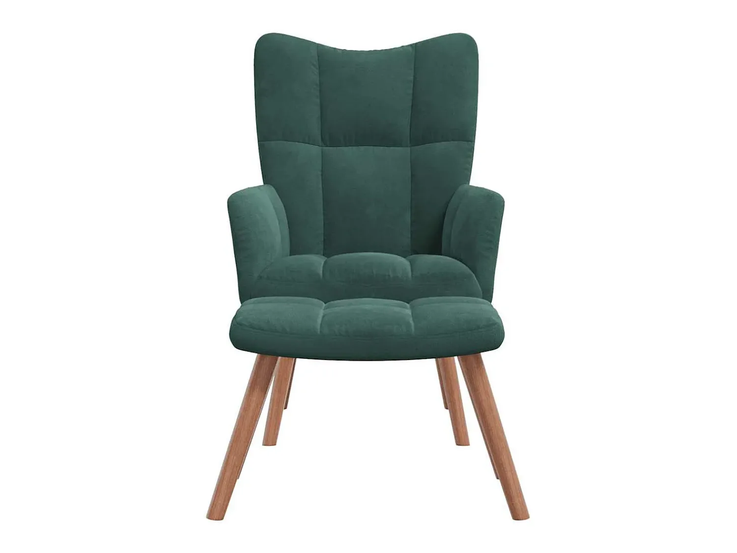 Poltrona* Poltrona | Cadeira Relax com banco veludo verde-escuro SHL445630 Verde pinho