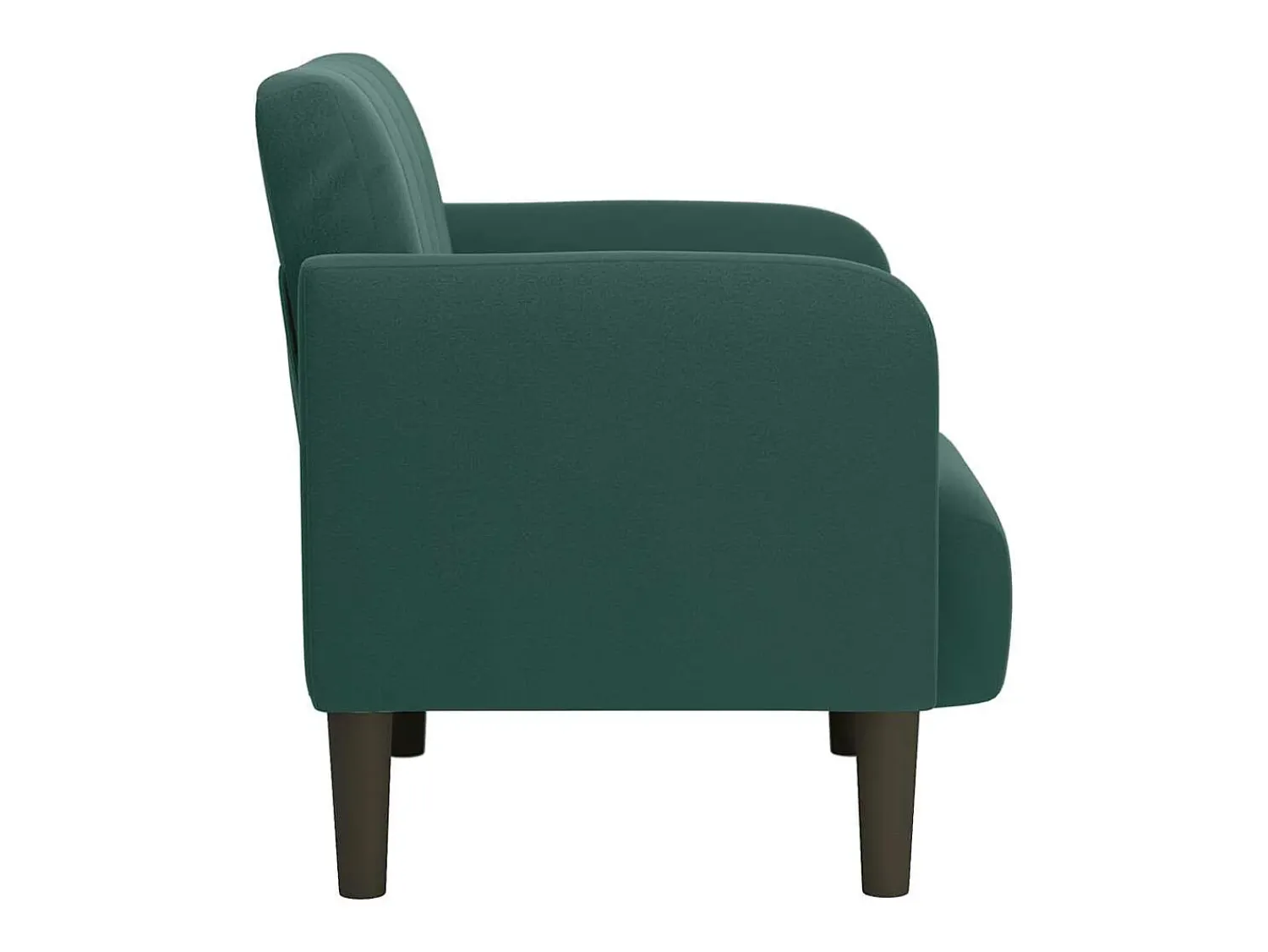 Sale Poltrona | Cadeira Relax com apoio de braços 54 cm veludo verde-escuro SHL708159 Verde pinho