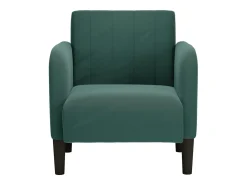 Sale Poltrona | Cadeira Relax com apoio de braços 54 cm veludo verde-escuro SHL708159 Verde pinho