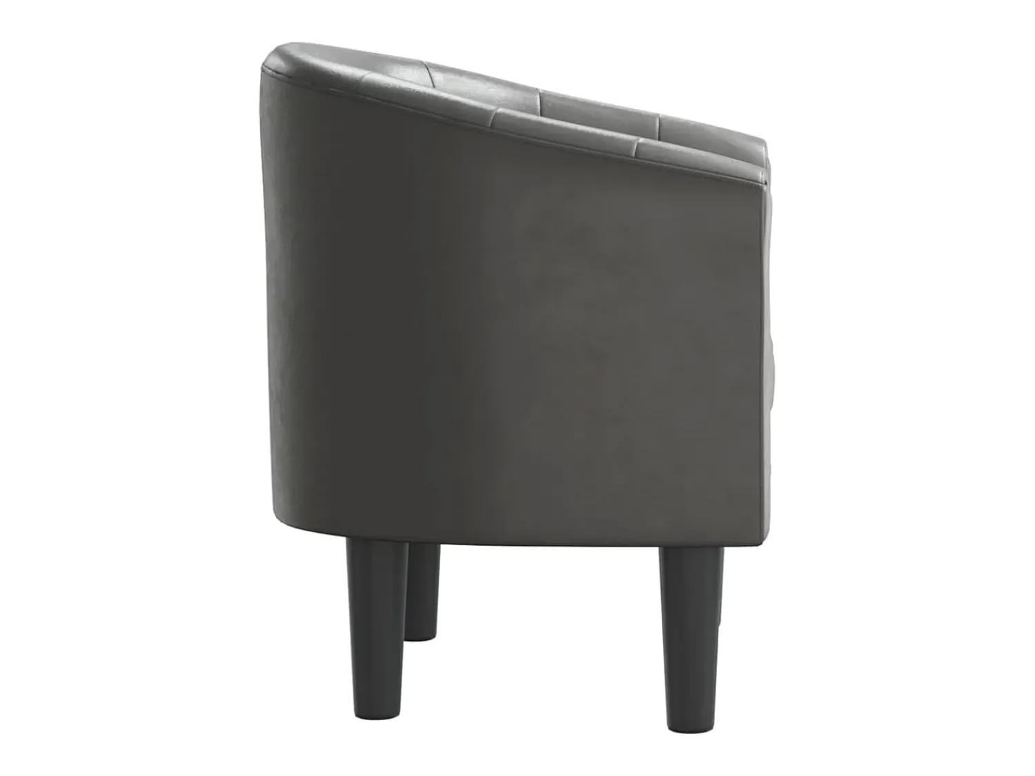 Poltrona| Poltrona | Cadeira Relax couro artificial SHL222754 Cinzento