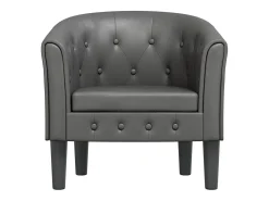 Poltrona| Poltrona | Cadeira Relax couro artificial SHL222754 Cinzento