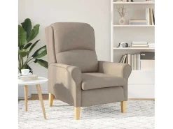 Poltrona| Poltrona | Cadeira Relax Cinzento-acastanhado 76x94x102 cm Microfibra SHL223278 Taupe