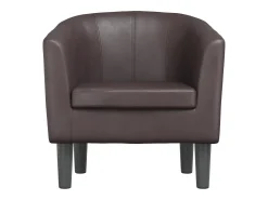 Poltrona* Poltrona | Cadeira Relax couro artificial SHL286328 Castanho