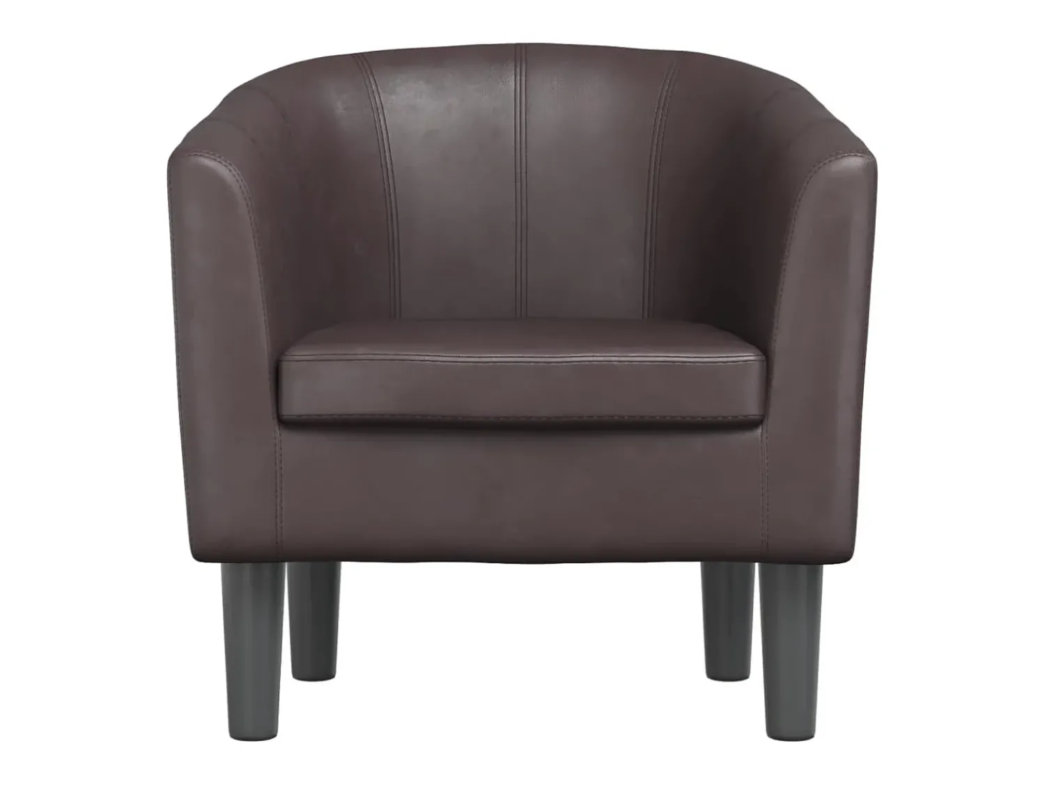 Poltrona* Poltrona | Cadeira Relax couro artificial SHL286328 Castanho
