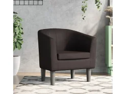 Poltrona* Poltrona | Cadeira Relax couro artificial SHL286328 Castanho