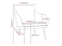 Poltrona* Poltrona | Cadeira Relax com apoio de braços 63x76x80 cm veludo SHL227225 Rosa