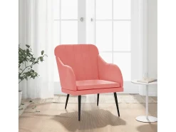 Poltrona* Poltrona | Cadeira Relax com apoio de braços 63x76x80 cm veludo SHL227225 Rosa