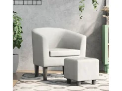 Poltrona | Cadeira Relax com apoio de pés couro artificial SHL623744^ Poltrona