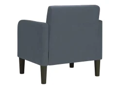 Poltrona | Cadeira Relax com apoio de braços 54 cm veludo cinzento-escuro SHL805872^ Poltrona