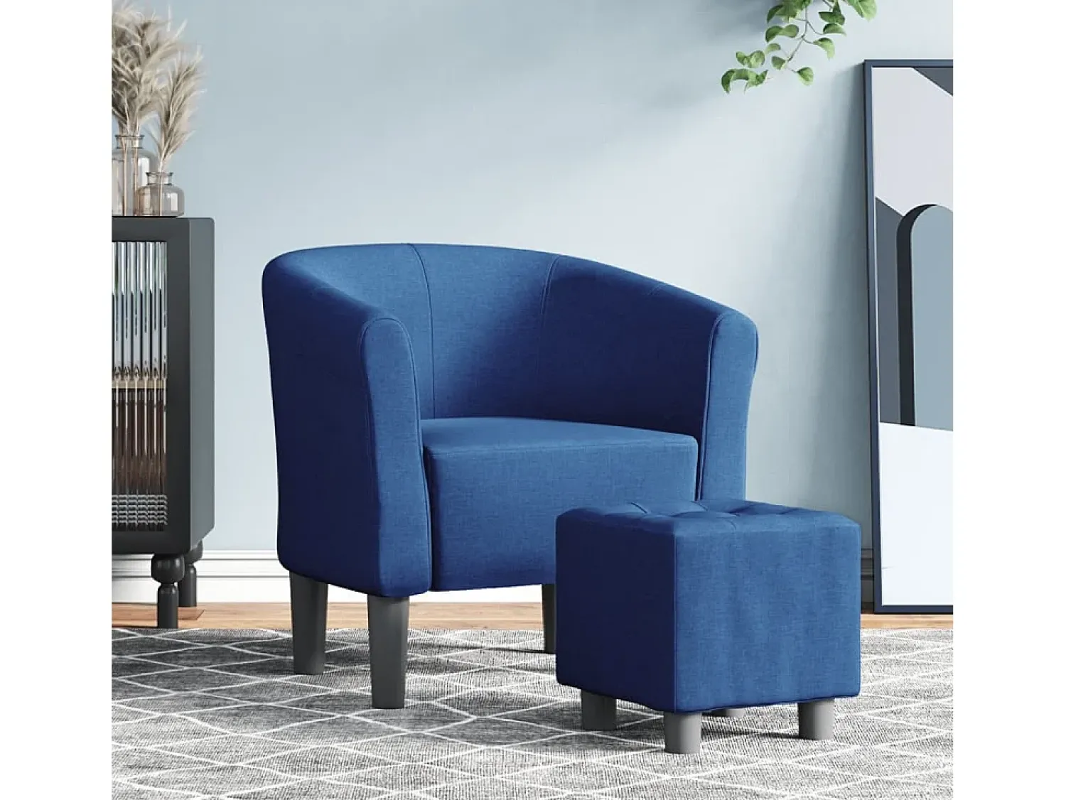 Poltrona | Cadeira Relax com apoio de pés tecido SHL313277^ Poltrona