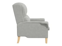 Poltrona | Cadeira Relax Cinzento-claro 76x94x102 cm Microfibra SHL544786^ Poltrona