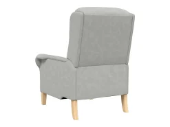 Poltrona | Cadeira Relax Cinzento-claro 76x94x102 cm Microfibra SHL544786^ Poltrona