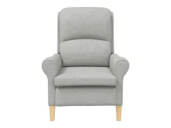 Poltrona | Cadeira Relax Cinzento-claro 76x94x102 cm Microfibra SHL544786^ Poltrona