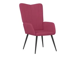Clearance Poltrona | Cadeira Relax com banco veludo tinto SHL465282 Vermelho