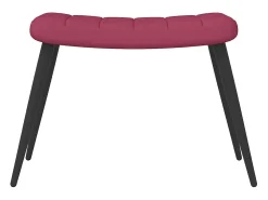 Clearance Poltrona | Cadeira Relax com banco veludo tinto SHL465282 Vermelho