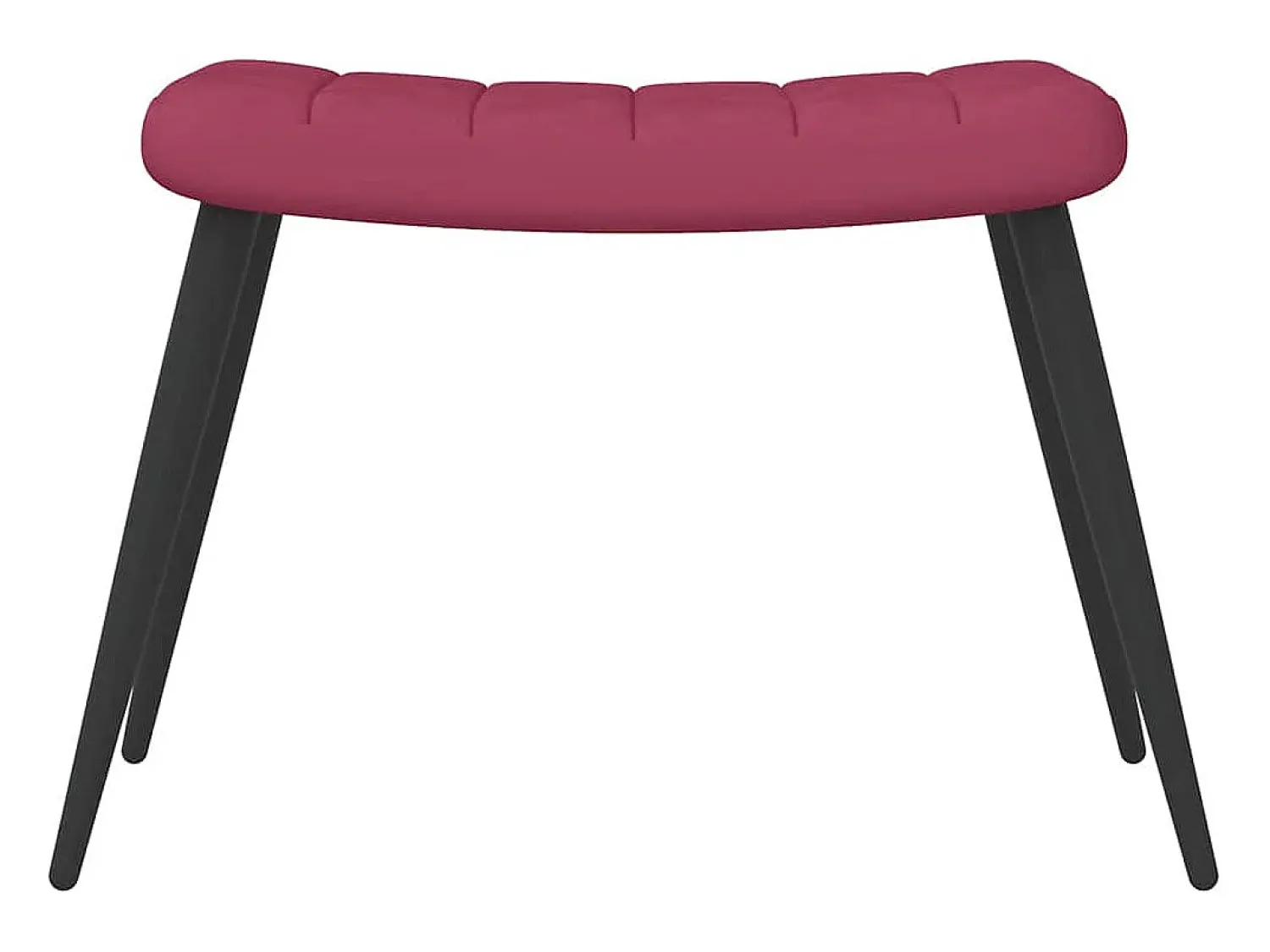 Clearance Poltrona | Cadeira Relax com banco veludo tinto SHL465282 Vermelho